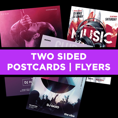 TWO Sided - Postcards/Flyers