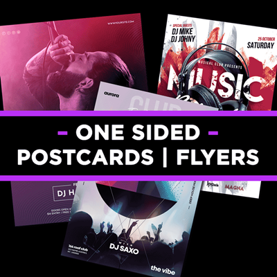 ONE Sided - Postcards/Flyers